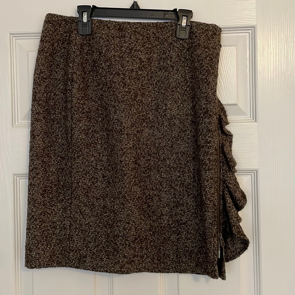 Beyond Threada Alpaca Wool Ruffle Skirt